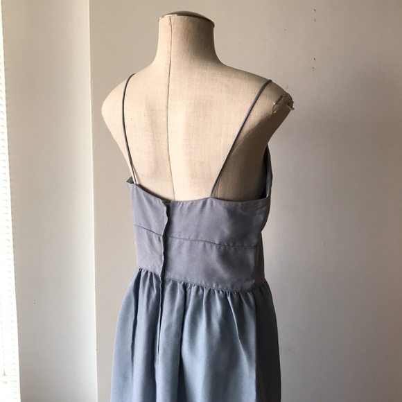 Dove grey/blue custom Sig Plach gown - Picture 6 of 10
